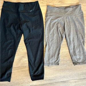 Nike  Black and Gray Leggings Duo